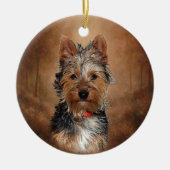 Australian Silky Terrier Keramisch Ornament (Voorkant)