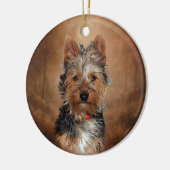 Australian Silky Terrier Keramisch Ornament (Links)