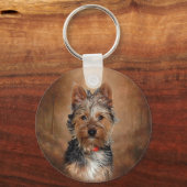 Australian Silky Terrier Sleutelhanger (Voorkant)