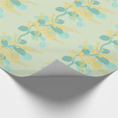 Australian Silver Wattle bloesems Cadeaupapier (Hoek)