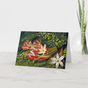 Australian Spear Lily en een Acacia Kaart