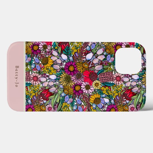 Australian Summer Wildflower Garden Case-Mate iPhone Case (Achterkant (horizontaal))