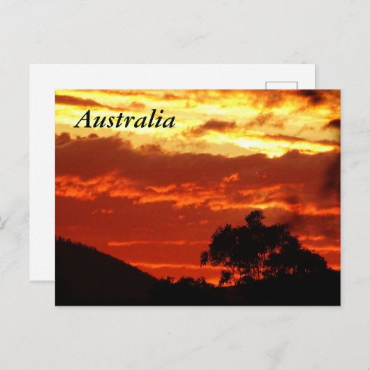 Australian Sunset Briefkaart (Voorkant / Achterkant)