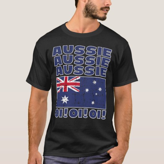 Australian Team Chant - Aussie Aussie Aussie, Oi O T-shirt (Voorkant)