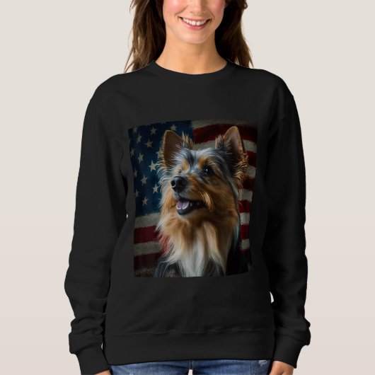 Australian Terrier 4th of July  Australian Terrier Trui (Voorkant)