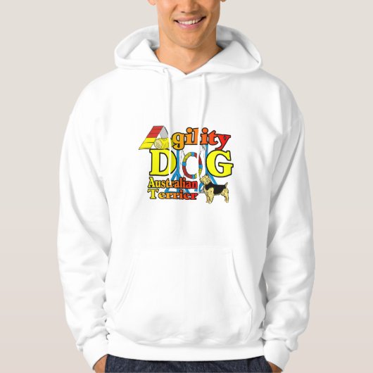 Australian_Terrier_Agility Hoodie (Voorkant)