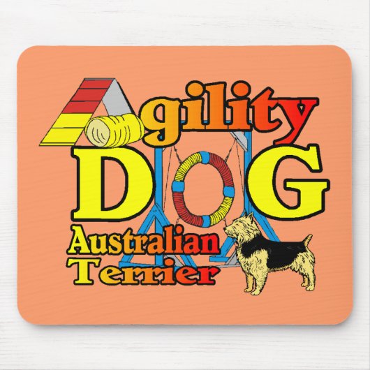Australian_Terrier_Agility Muismat (Voorkant)