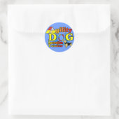 Australian_Terrier_Agility Ronde Sticker (Tas)