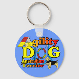 Australian_Terrier_Agility Sleutelhanger