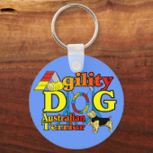 Australian_Terrier_Agility Sleutelhanger (Voorkant)