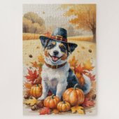 Australian Terrier Autumn verlaat Thanksgiving Legpuzzel (Verticaal)