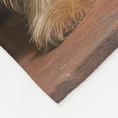 Australian Terrier bij de open haard Kerstmis Fleece Deken (Hoek)