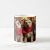 Australian Terrier bij de open haard Kerstmis Koffiemok (Center)