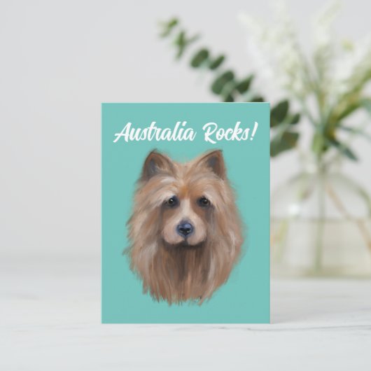 AUSTRALIAN TERRIËR BRIEFKAART (Staand voorkant)
