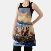 Australian Terrier Christmas Boat Holiday Schort (Insitu)