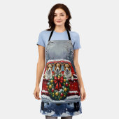 Australian Terrier Christmas Red Truck Holiday Schort (Gedragen)