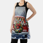 Australian Terrier Christmas Red Truck Holiday Schort (Insitu)