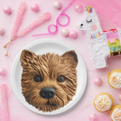 Australian Terrier Dog 3D geïnspireerd Papieren Bordje (Feest)