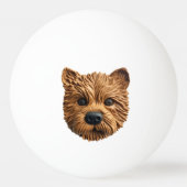 Australian Terrier Dog 3D geïnspireerd Pingpongbal (Voorkant)