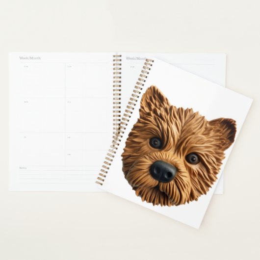 Australian Terrier Dog 3D geïnspireerd Planner (Display)
