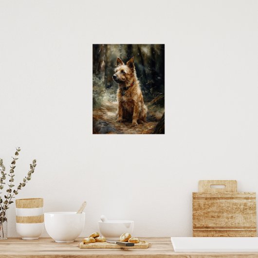 Australian Terrier Dog Art Print Poster (Keuken)