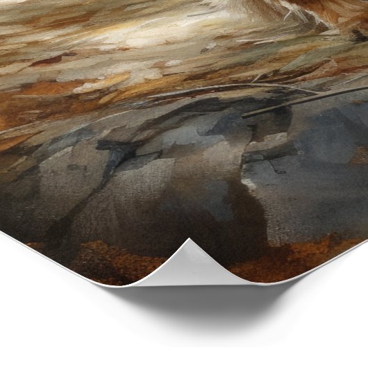 Australian Terrier Dog Art Print Poster (Hoek)