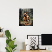 Australian Terrier Dog Art Print Poster (Thuiskantoor)