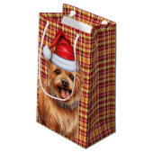 Australian Terrier Dog Holiday Geplakt Kerstmis Klein Cadeauzakje (Achterkant Gekanteld)