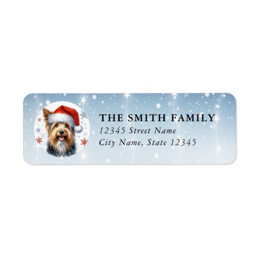 Australian Terrier Dog Return Address Labels (Voorkant)