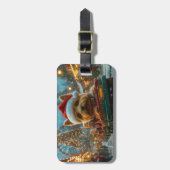 Australian Terrier Dog Roller Onderzetter Kerst Bagagelabel (Voorkant verticaal)