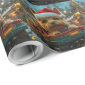 Australian Terrier Dog Roller Onderzetter Kerst Cadeaupapier (Rol Hoek)