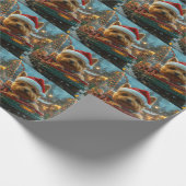 Australian Terrier Dog Roller Onderzetter Kerst Cadeaupapier (Hoek)