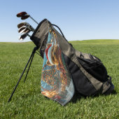 Australian Terrier Dog Roller Onderzetter Kerst Golfhanddoek (Groen)