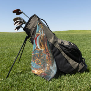 Australian Terrier Dog Roller Onderzetter Kerst Golfhanddoek