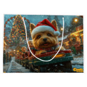 Australian Terrier Dog Roller Onderzetter Kerst Groot Cadeauzakje (Achterkant)