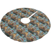 Australian Terrier Dog Roller Onderzetter Kerst Kerstboom Rok (Gekanteld)