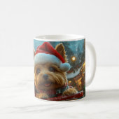 Australian Terrier Dog Roller Onderzetter Kerst Koffiemok (Voorkant rechts)