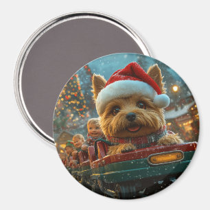 Australian Terrier Dog Roller Onderzetter Kerst Magneet