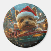 Australian Terrier Dog Roller Onderzetter Kerst Magneet (Voorkant)