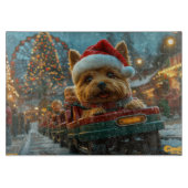 Australian Terrier Dog Roller Onderzetter Kerst Snijplank (Voorkant)