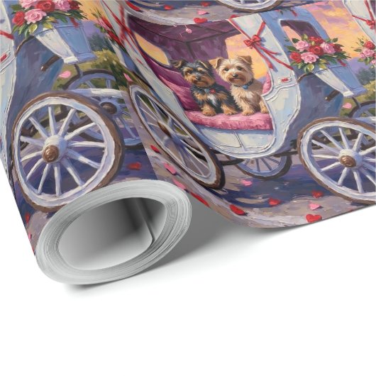 Australian Terrier Dog Valentine's Day  Cadeaupapier (Rol Hoek)