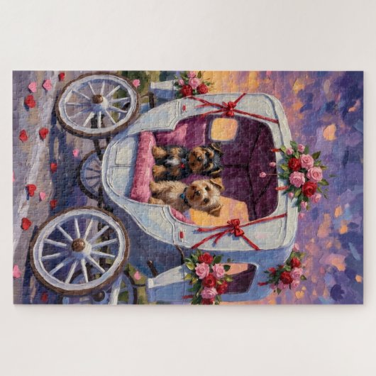 Australian Terrier Dog Valentine's Day  Legpuzzel (Horizontaal)