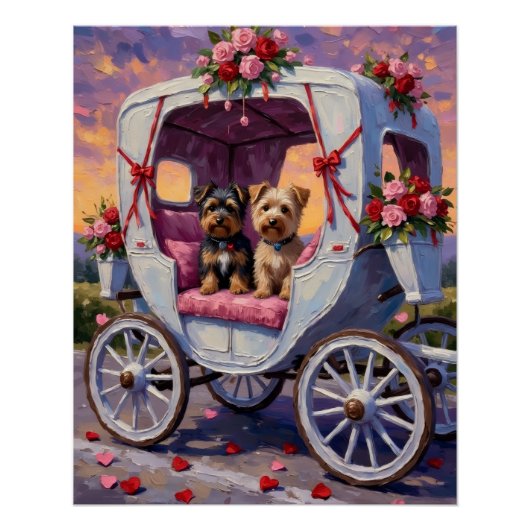 Australian Terrier Dog Valentine's Day Perfect Poster (Voorkant)