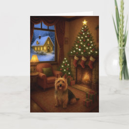 Australian Terrier Holiday Card Feestdagen Kaart