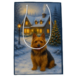 Australian Terrier Holiday  Medium Cadeauzakje