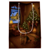 Australian Terrier Holiday  Medium Cadeauzakje (Achterkant)