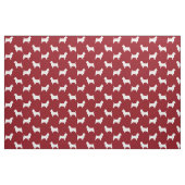 Australian Terrier Hondenras Silhouettes Patterned Stof (Fat Quarter)