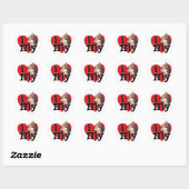 Australian Terrier I (hart) mijn Ronde Sticker (Vel)