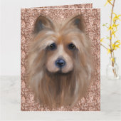  AUSTRALIAN TERRIËR    KAART (Gele Bloem)