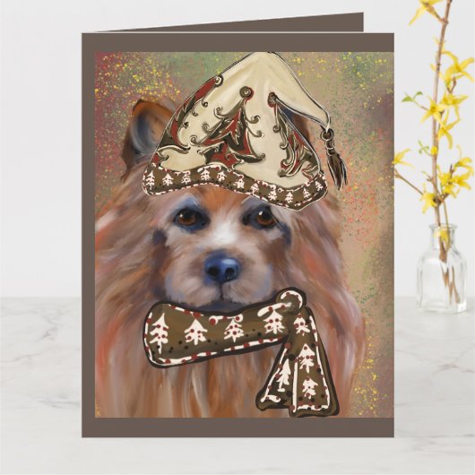 AUSTRALIAN TERRIËR KAART (Gele Bloem)